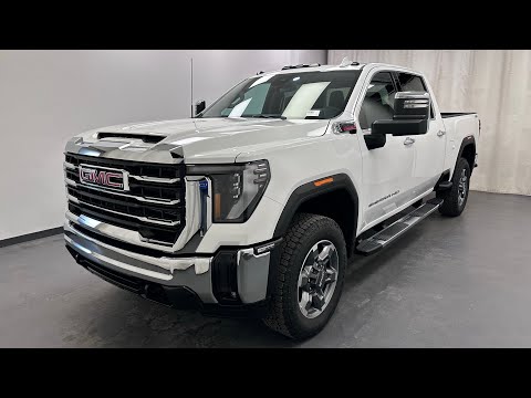 2026 GMC Sierra 3500HD 4WD Crew Cab Standard Box SLT in White for sale at Davis GMC Buick Lethbridge in Lethbridge, AB