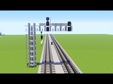 CraftyFoxe - Minecraft Railroad Signal Bridge Tutorial
