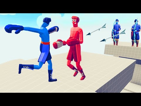 ICE + PUNCH - ICE ARCHERS & BOXER VS EVERY UNIT 1 | TABS - Totally Accurate Battle Simulator