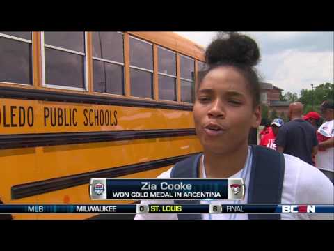 Zia Cooke Returns Home After Winning Gold