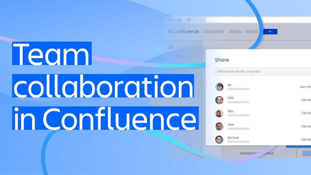 Team collaboration in Confluence