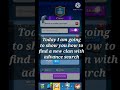 How to serach for clans in clash royal (ADVANCE SEARCH)