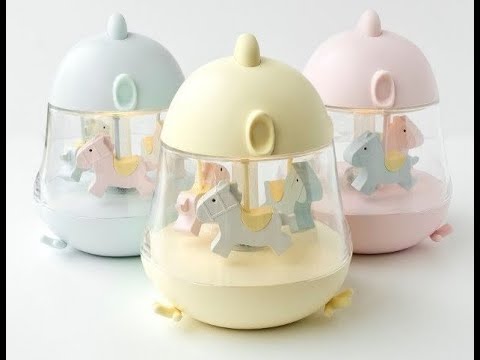 LED Børnelampe Karrusel med Musik