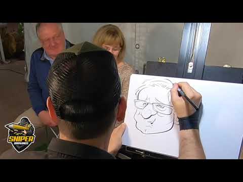 Caricature di Federico Cecchin alias SNIPER DRAWINGS