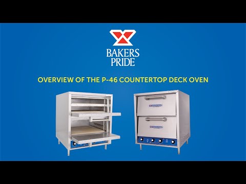 Bakers Pride P46-BL 26" Electric Countertop Pizza Bake Oven w/ 2 Decks, Thermostatic Controls 10 image