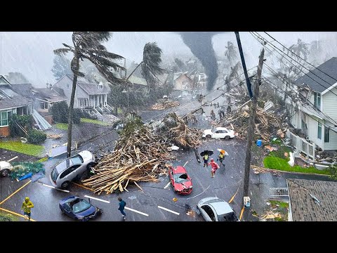 Scariest Storm Moments Ever Caught On Camera ! #4
