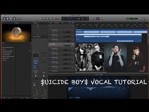 $uicide Boys Vocal Tutorial [Logic Pro X / Ableton] Stock Plug-ins