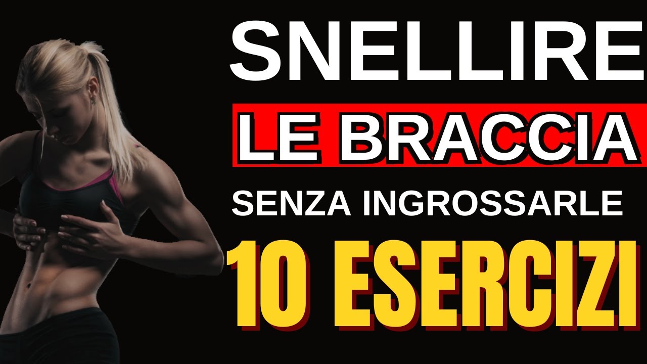 Watch Now DIMAGRIRE LE BRACCIA Senza Ingrossarle | 10 Esercizi SENZA ATTREZZI DIMAGRIRE LE BRACCIA Senza Ingrossarle | 10 Esercizi SENZA ATTREZZI