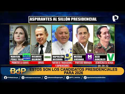 Estos son los candidatos presidenciales para el 2026
