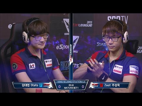 [SBENU SSL 2015] Stats vs Zest RO.8 Match4 set1 -EsportsTV, Starcraft 2