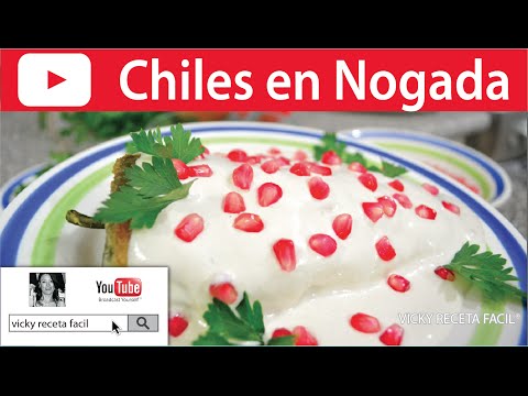 CHILES EN NOGADA | Vicky Receta Facil Video