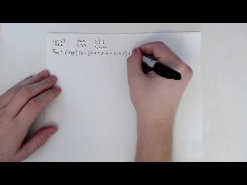 MSE585 F20 Lecture 12 Module 2 - Structure Factor Example 1