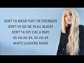 Ava Max - Who's Laughing Now Lyrics Ava Max - Who's Laughing Now Lyrics