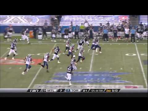 CFL Montreal 22, Toronto 37- August 14, 2010