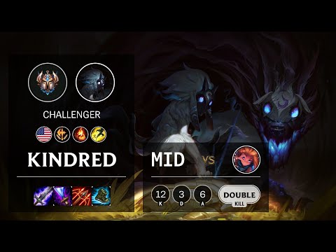 Kindred Mid vs Zoe - NA Challenger Patch 10.13