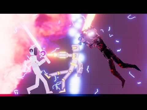 DUBSTEP MOD: Dubstep Robot vs Super Droids vs Corruption of the Divine - People Playground 1.21.3