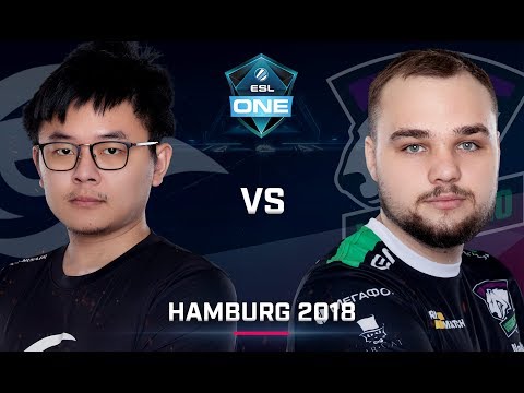 Dota 2 - Team Secret vs. Virtus.Pro - UB Semi #1 - Game 1 - Day 3 - ESL One Hamburg 2018