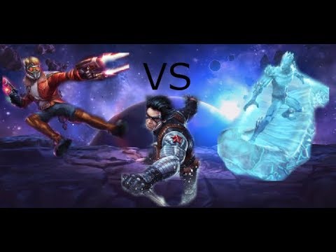 Star Lord and Iceman Comparison!!( Vs Realm Winter Soldier) | Marvel Contest Of Champions