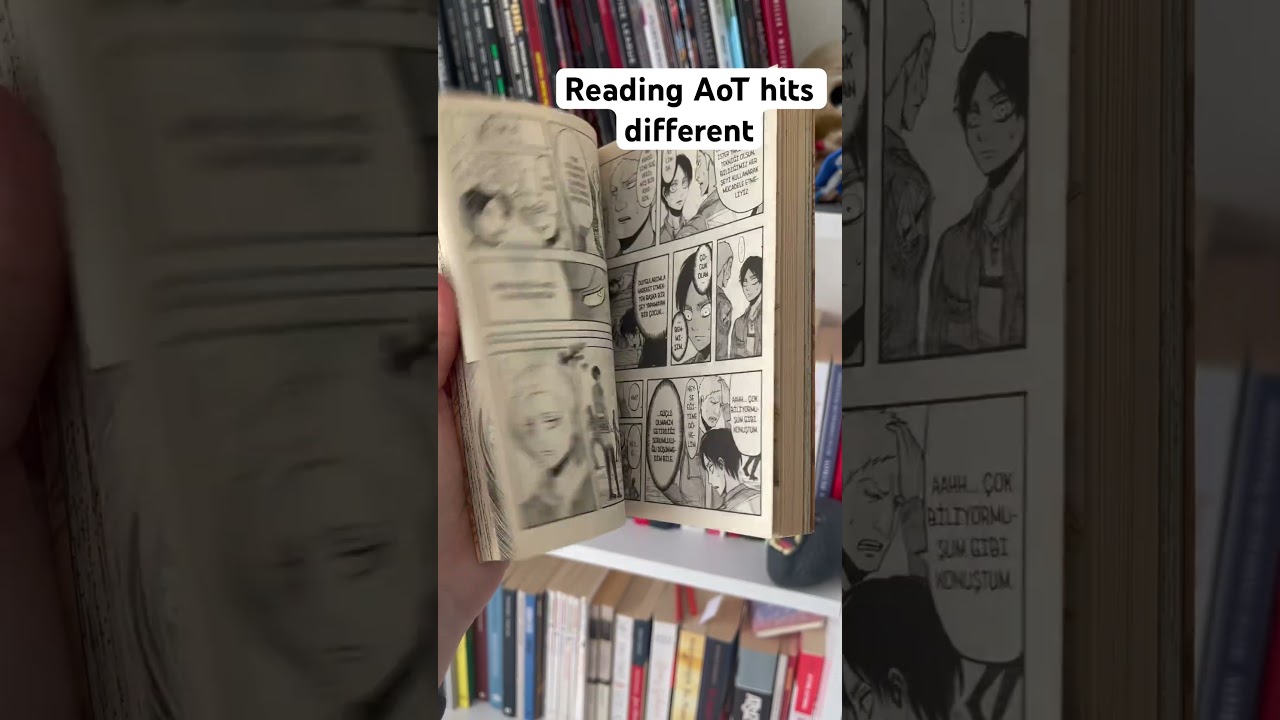 Attack on Titan Manga ASMR 📖💥 | Fast Page Flipping | #shorts #asmr #lofiasmr #books #manga