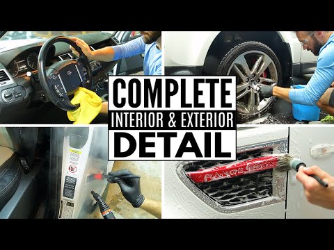 Deep Cleaning A Range Rover Sport! Complete Full Car Interior & Exterior Detailing! Video