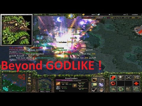 DotA 6.83d - Treant Protector Beyond GODLIKE !