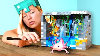 Download lagu I Built LEGO Minecraft for a Real Axolotl mp3