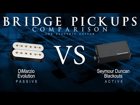 DiMarzio EVOLUTION vs Seymour Duncan BLACKOUTS - Bridge Guitar Pickup Comparison Tone Demo