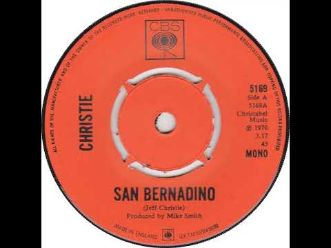 UK New Entry 1970 (186) Christie - San Bernadino