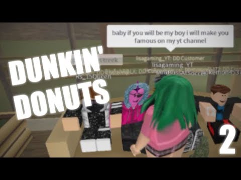 Working At Dunkin Donuts 2 Roblox Trolling Glofish - 
