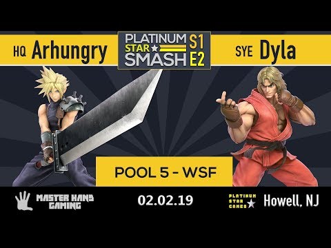 Platinum Star Smash S1:E2 - HQ | Arhungry (Zelda, Cloud) vs SYE | Dyla (Ken) - Pool 5 WSF