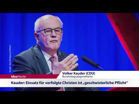 ideaHeute 11 11 2019 - Kauder zu Christenverfolgung - Hilfe im Nordirak