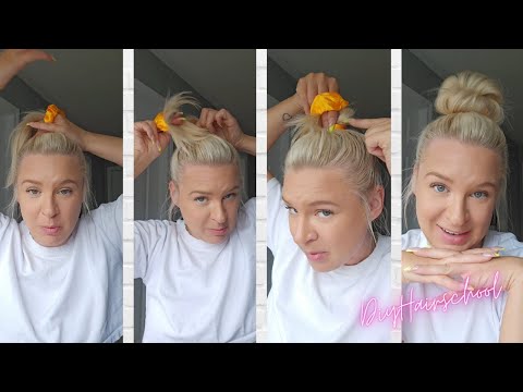Viral Messy Bun Tutorial - The Perfect Thin Hair Messy Bun