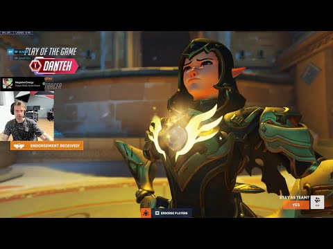 POTG! DANTEH PRO TRACER OVERWATCH SEASON 13 TOP 500 GAMEPLAY