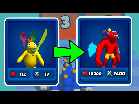 Merge ' Rainbow Friends 3D Run ' - Merge Simulator Battles ( PART - 07 ) CL