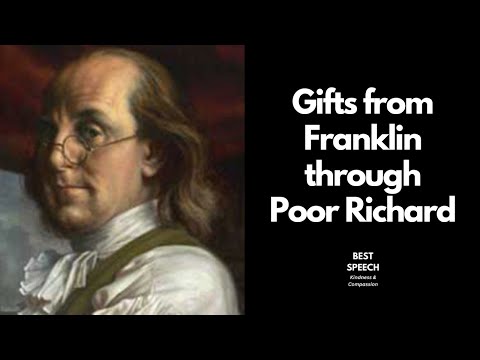 Gifts from Benjamin Franklin through Poor Richard’s Almanack - EP04 #bestspeech #quotes #motivation