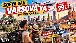 ✈️ Sofya’dan VARŞOVA’YA Çok UCUZA Uçtuk! 🇵🇱 | Varşova & Krakow Gezi Vlogu!