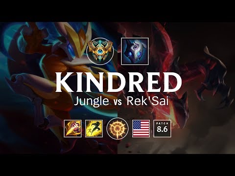 Kindred Jungle vs Rek'Sai - NA Challenger Patch 8.6
