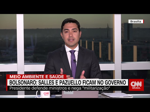 Bolsonaro diz que vai manter Salles e Pazuello no governo