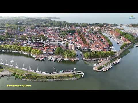 Enkhuizen The Netherlands by Drone Part 3.  4k