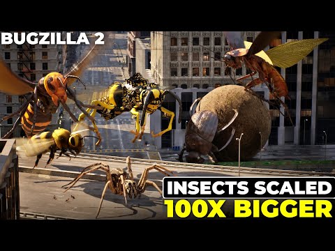 What If Insects Grew 1000x Bigger? | Imaginary Bugs Size Comparison 3D Part 2