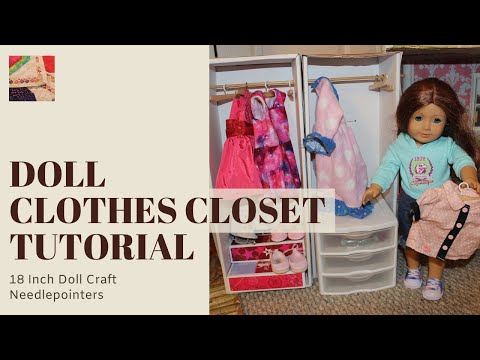 Doll Clothes Closet Tutorial