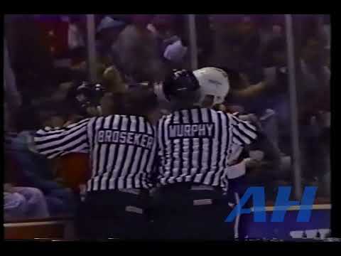 NHL Feb. 10, 1991 Washington Capitals v Philadelphia Flyers (R) Ken Sabourin v Dale Kushner