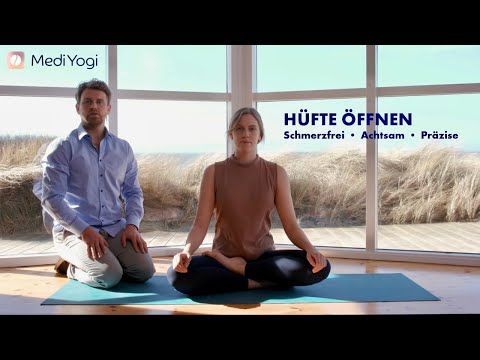 Bei Knieschmerzen & steifen Hüftgelenken I Der Lotossitz: Sanfter Aufbau - MediYogi System