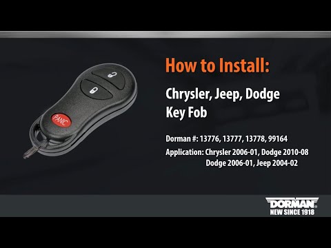 How to Program a Dorman key fob for select Chrysler, Jeep, Dodge vehicles