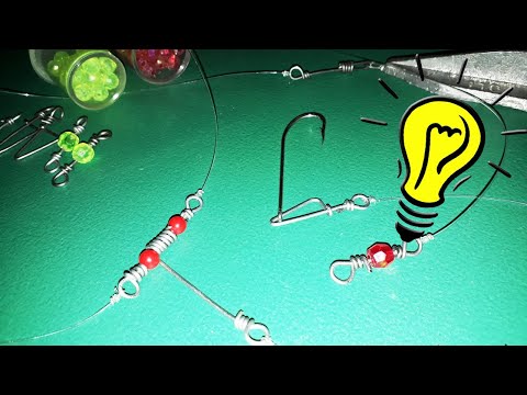 Como hacer Rotor y Mosquetones - Linea para PESCAR CASERA