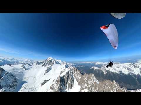 Mont Blanc en Paramoteur R.ultralight et Vittorazi moster 185.