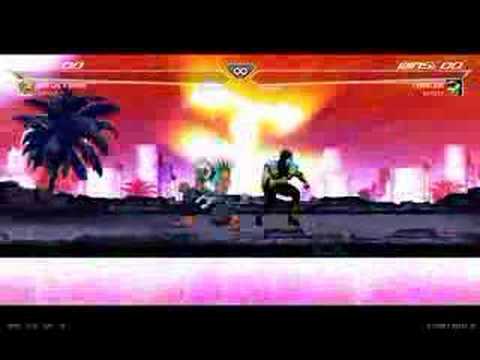 MK vs SF 3 (Chameleon vs Shin Akuma) (Actual fight) [2 of 2]