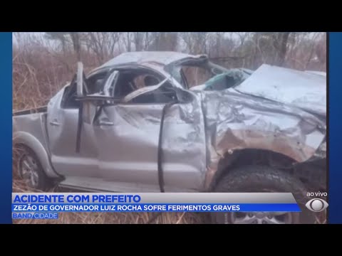 Acidente com prefeito: Zezão de Governador Luiz Rocha MA sofre ferimentos graves.