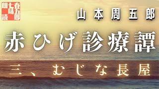 【朗読　赤ひげ診療譚】山本周五郎『三、むじな長屋』　作業用BGM・睡眠導入などに　　ナレーター七味春五郎　発行元丸竹書房