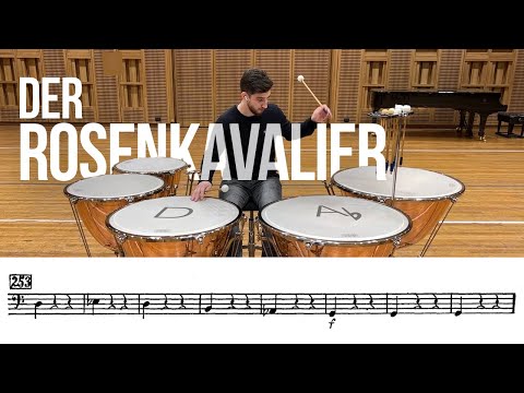 Orchestral Excerpts Timpani sheet - DER ROSENKAVALIER - Strauss #mallets #timpani #strauss